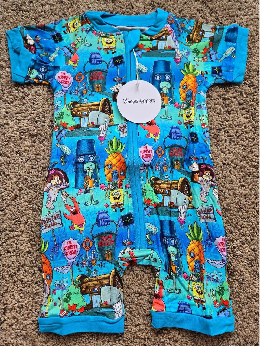 Nautical nonsense spongebob shortie bamboo showstoppers